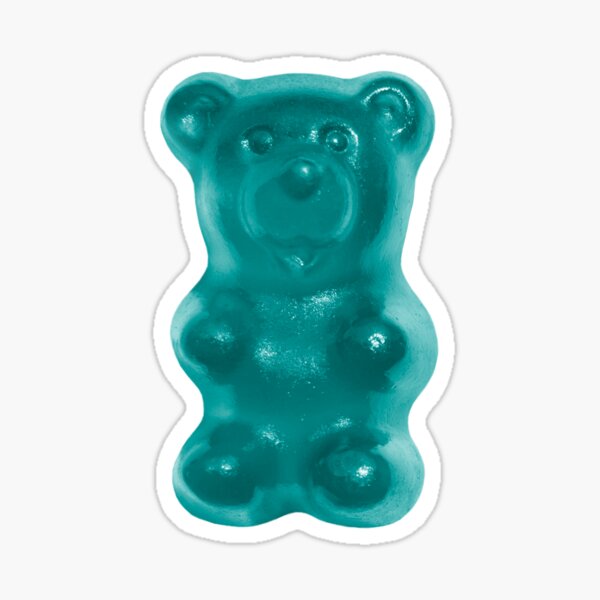 Item preview, gummy bear (teal) designed and sold by mystudiocreate.