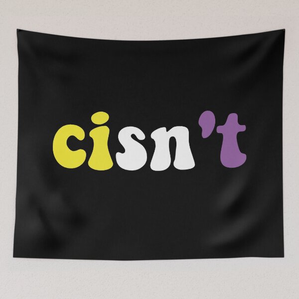 Item preview, Cisn't Nonbinary Pride Non Binary Flag Enby NB designed and sold by Queer Pride Shop.