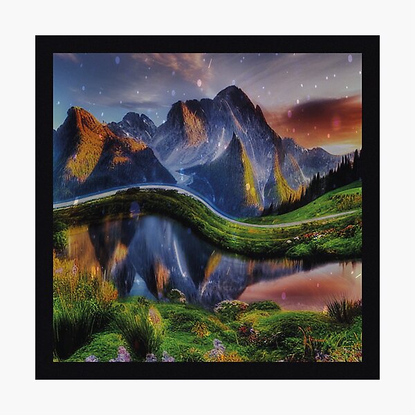 Weird Mountains Photographic Print