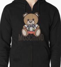 Moschino bear Zipped Hoodie