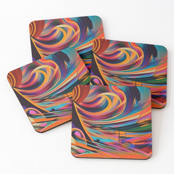Item preview, Trendy Urban Modern Street Art Colorful Abstract Pattern designed and sold by CattlettArt.