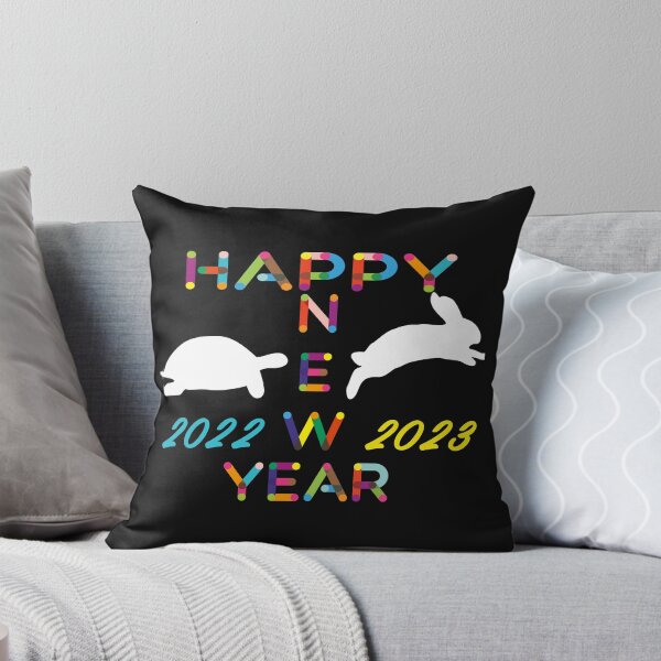 Item preview, goodbye 2022 Turtle hello 2023 Rabbit happy new year 2023 new year's eve designed and sold by CuteHigh01.