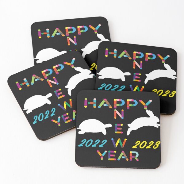 Item preview, goodbye 2022 Turtle hello 2023 Rabbit happy new year 2023 new year's eve designed and sold by CuteHigh01.