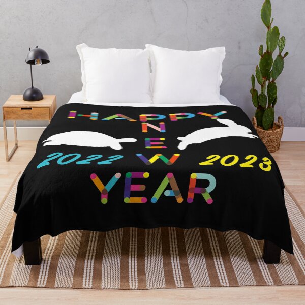 Item preview, goodbye 2022 Turtle hello 2023 Rabbit happy new year 2023 new year's eve designed and sold by CuteHigh01.