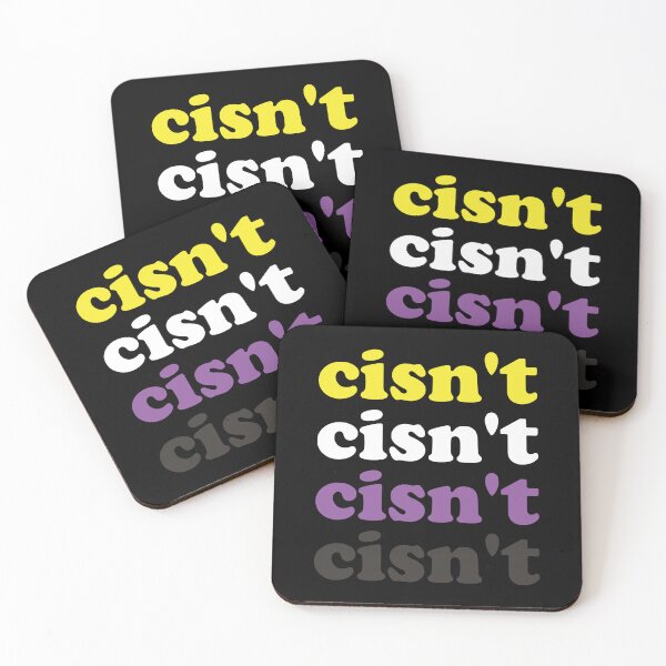 Aperçu de l'œuvre Cisn't Non Binary Pride Nonbinary Flag Cisgender Pun Enby NB créée et vendue par Queer Pride Shop.