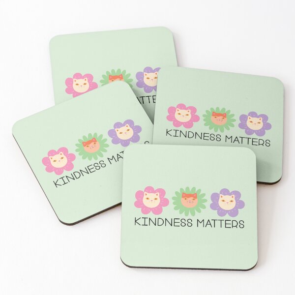 Item preview, Cute Cats and Flowers Kindness Matters  designed and sold by bolimj.
