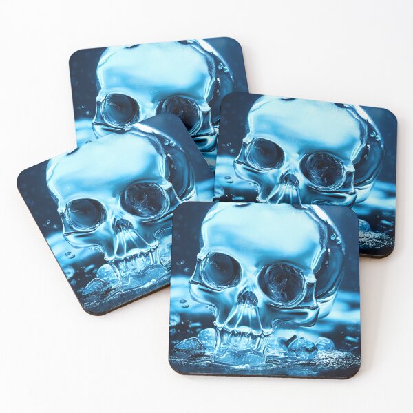 Item preview, Dark ice human skull designed and sold by Maniock.
