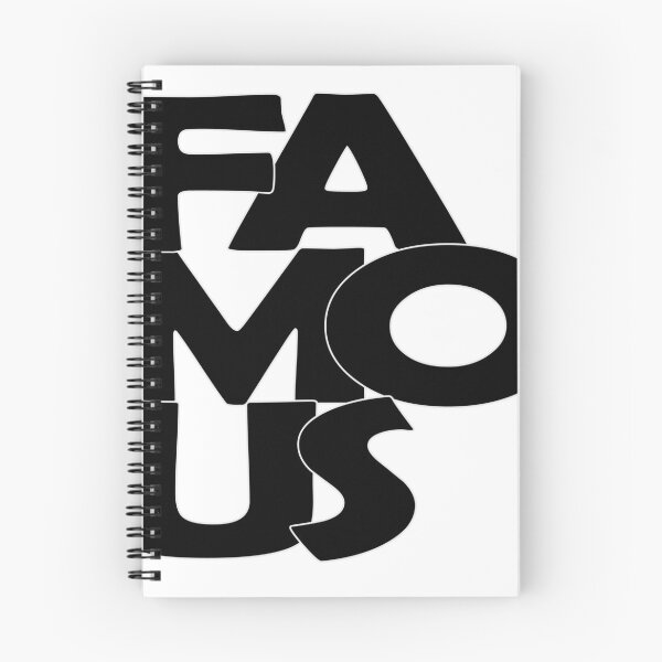 Item preview, Famous na cor branca, preto bordas cinzas, formas arredondadas designed and sold by GirlaineSQ.