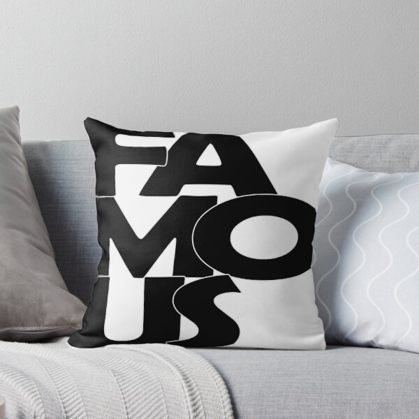 Item preview, Famous na cor branca, preto bordas cinzas, formas arredondadas designed and sold by GirlaineSQ.