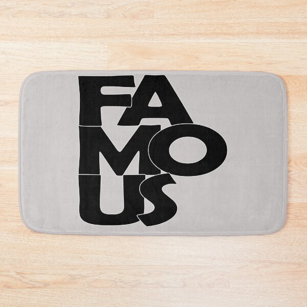 Item preview, Famous na cor branca, preto bordas cinzas, formas arredondadas designed and sold by GirlaineSQ.