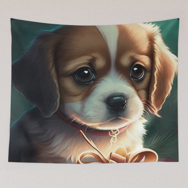 Item preview, Puppys First Christmas designed and sold by JigglePeek.