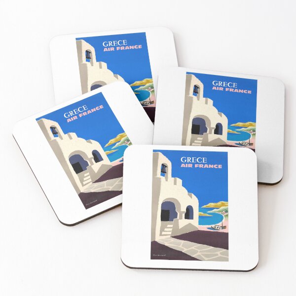 Item preview, 1959 Air France Greece Travel Poster designed and sold by retrographics.