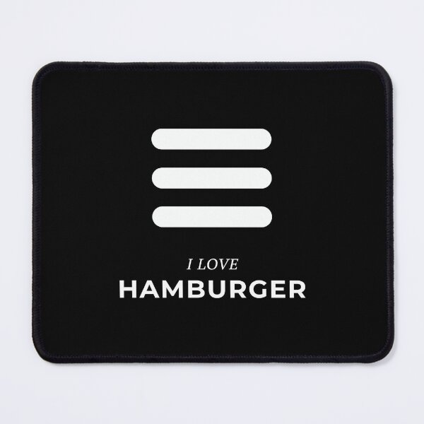 Item preview, I Love Hamburger Funny UX Designer designed and sold by knapst.