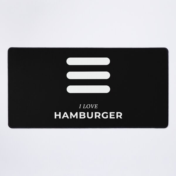 Item preview, I Love Hamburger Funny UX Designer designed and sold by knapst.