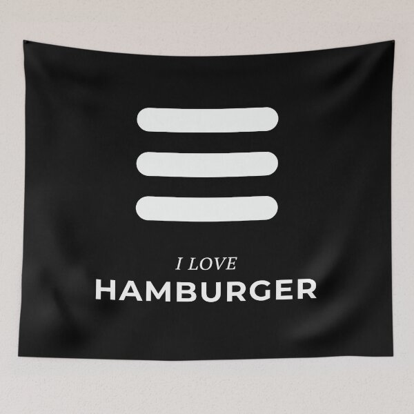Item preview, I Love Hamburger Funny UX Designer designed and sold by knapst.