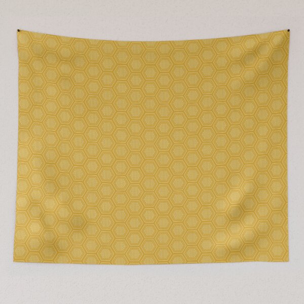 Item preview, Yellow Honeycomb Geometric Pattern designed and sold by OnullaDesign.