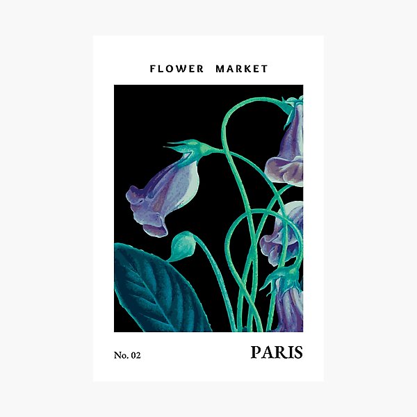 Item preview, Flower Market Paris Dark Floral designed and sold by blazingbloom.