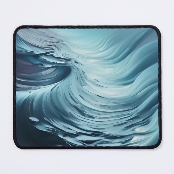 Item preview, New Trendy Fluid Abstract Water Beach Ocean Waves designed and sold by CattlettArt.
