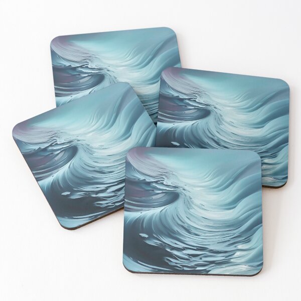 Item preview, New Trendy Fluid Abstract Water Beach Ocean Waves designed and sold by CattlettArt.