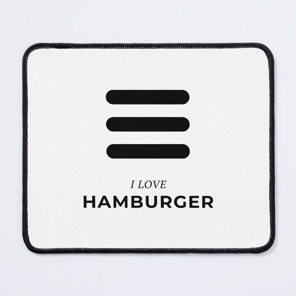Item preview, I Love Hamburger Funny UX/UI Designer designed and sold by knapst.
