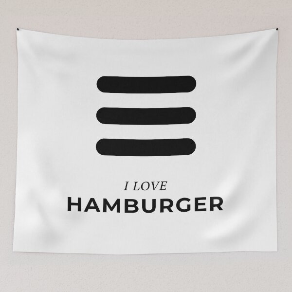 Item preview, I Love Hamburger Funny UX/UI Designer designed and sold by knapst.