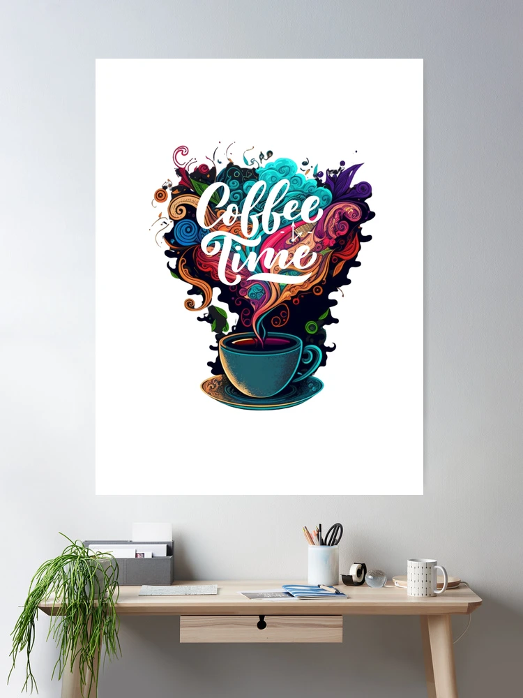 油彩画 coffee time cposter,large,product,750x1000