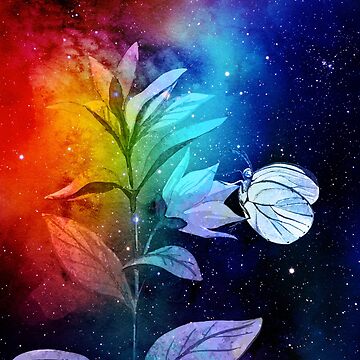 Artwork thumbnail, Space Moth by SomeGoodPaperCo