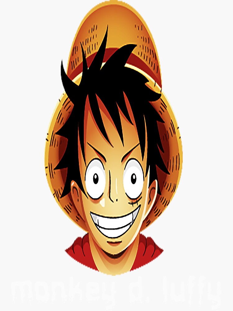 "One piece character MONKEY D. LUFFY" Sticker for Sale by PollutedAir