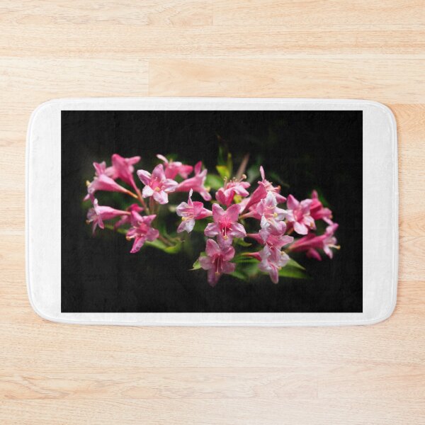 Item preview, Pink flowers on black background designed and sold by olena2552.