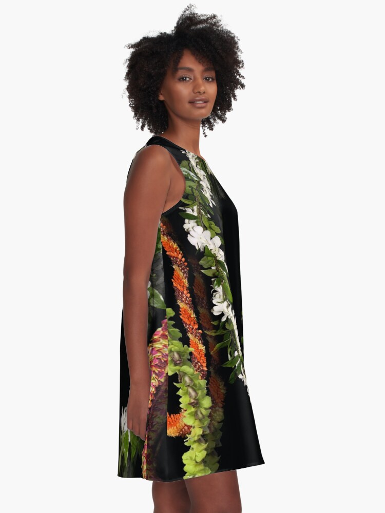 Alternate view of Vintage Hawaiian Lei Collection A-Line Dress