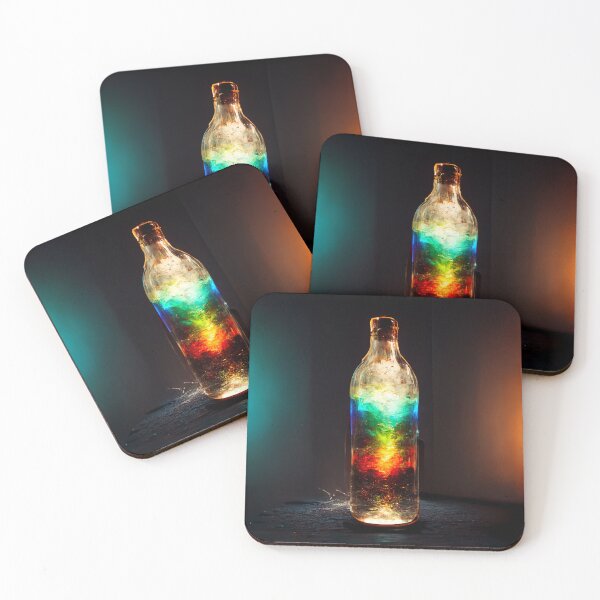 Item preview, Multicolored Lightning Captured in a Glass Bottle designed and sold by Galviato.