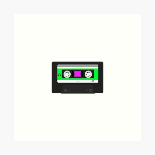 Artikel-Vorschau von 80er Kassettenband neongrün, designt und verkauft von Inspirationmotivation.