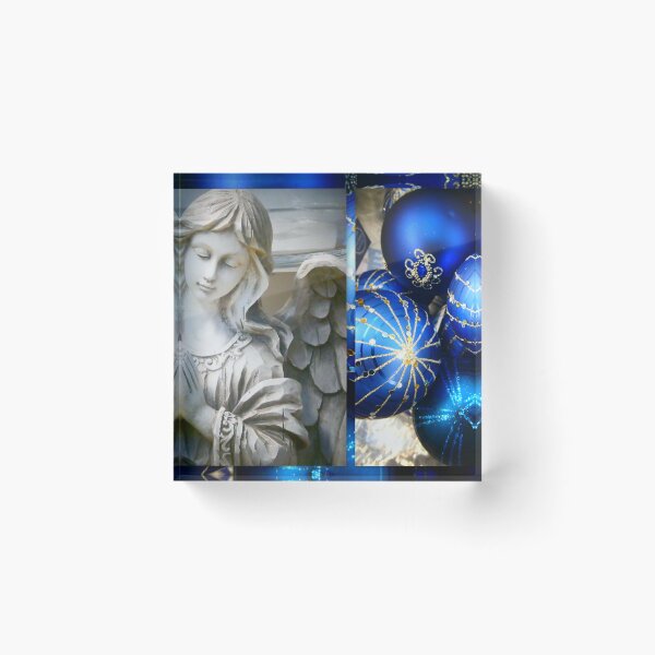 Item preview, Blue Christmas with praying angel designed and sold by angel1.