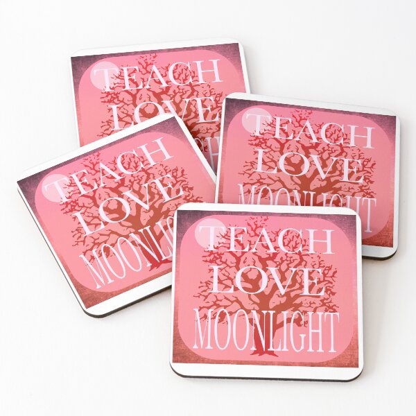 Artikelvorschau, PINK Teach Love Moonlight Humorvolles Lehrergeschenk entworfen und verkauft von EdwardMonet.