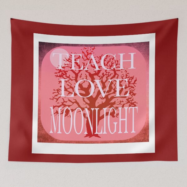 Artikelvorschau, PINK Teach Love Moonlight Humorvolles Lehrergeschenk entworfen und verkauft von EdwardMonet.