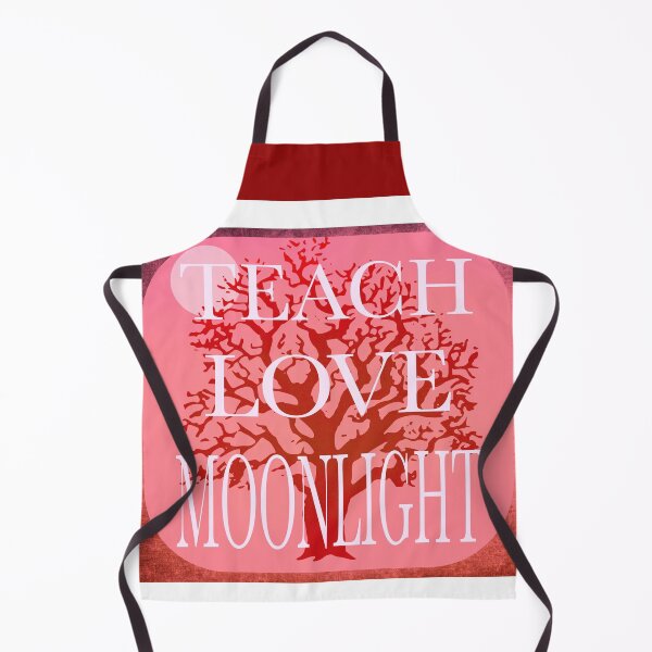 Item preview, PINK Teach Love Moonlight Humorous Teacher Gift designed and sold by EdwardMonet.