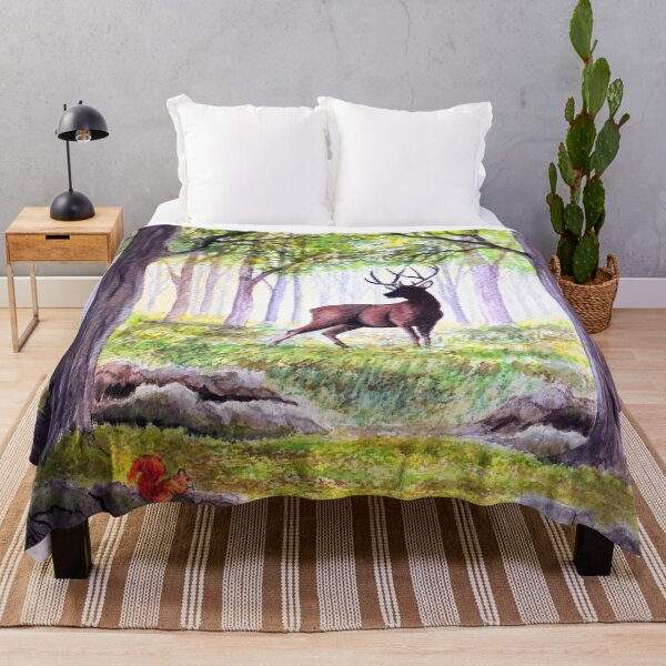 Item preview, Deer In Misty Woods designed and sold by William Holkham.