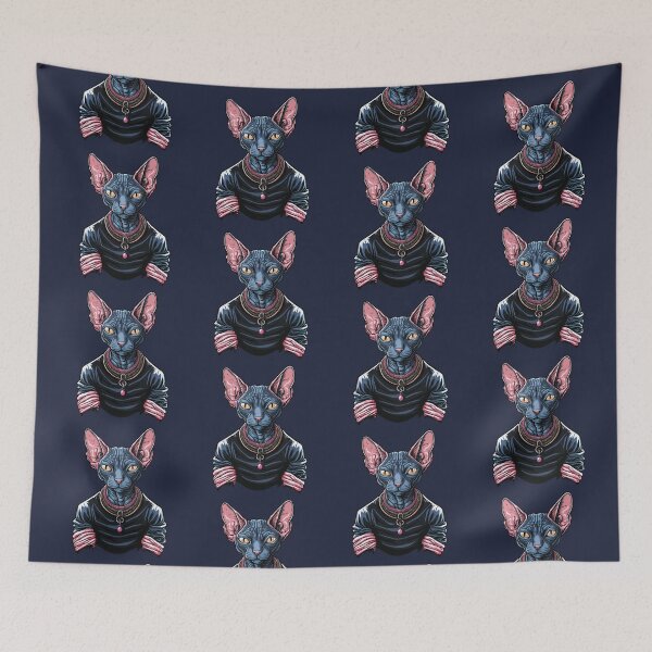 Item preview, Sphynx cat designed and sold by NewOldArtsy.