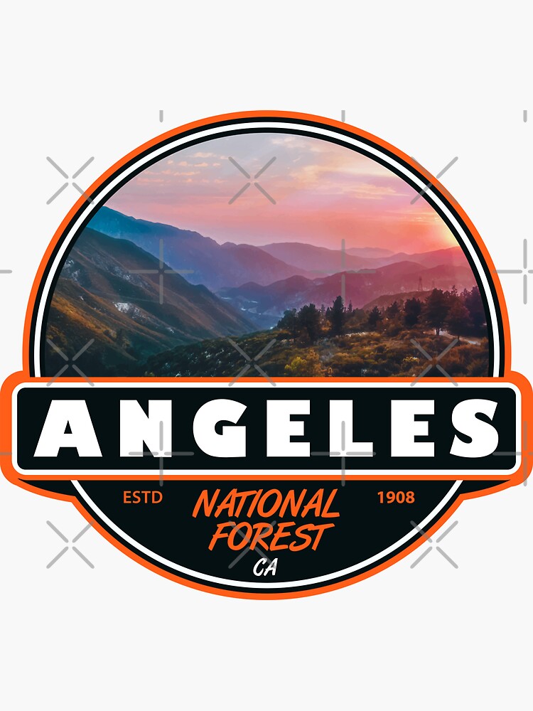 "Angeles National Forest California Emblem" Sticker for Sale by