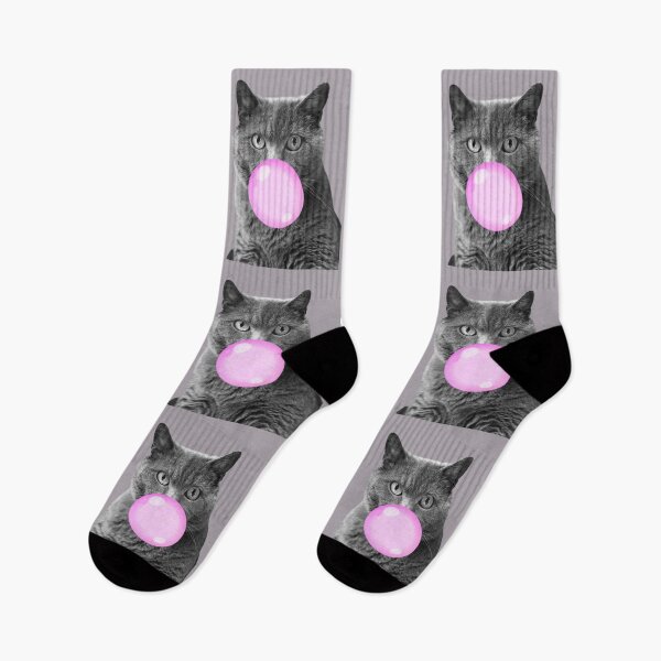 Item preview, Cat With Bubble Gum Portrait designed and sold by Teetans.