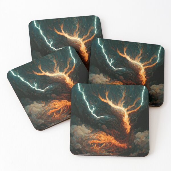 Item preview, Fire and Lightning designed and sold by The Epic of Old Merch Store.