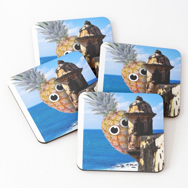 Item preview, Pineapple Spy in El Morro Puerto Rico designed and sold by RosaleesPaperie.