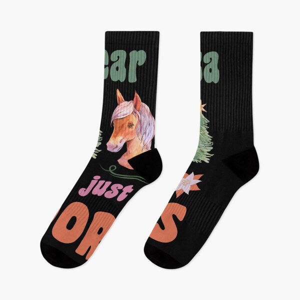 Item preview, Dear Santa Just Bring Horses For Christmas Is Approaching Santa Design designed and sold by CandyDroidMerch.
