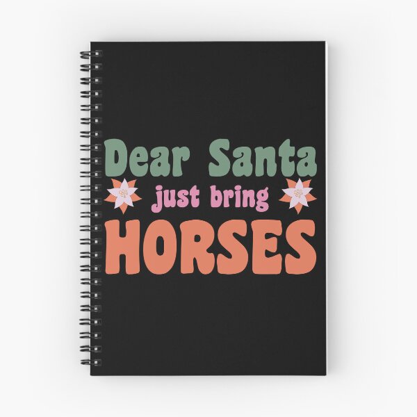 Item preview, Dear Santa Just Bring Horses For Vintage Christmas Is Approaching Santa Design designed and sold by CandyDroidMerch.