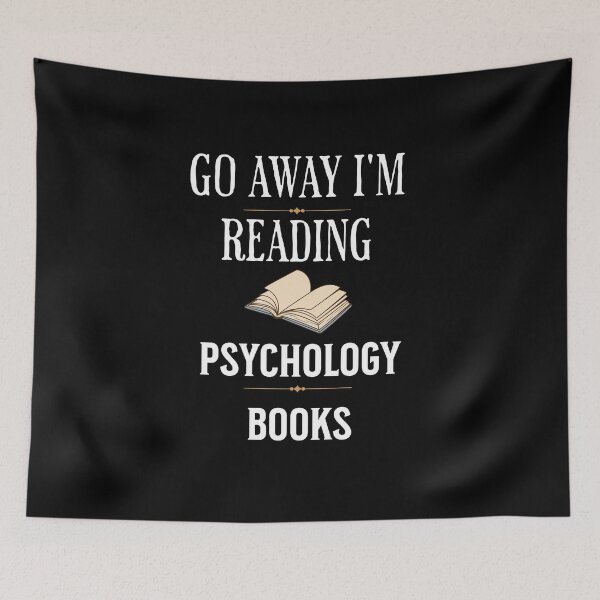 Item preview, Go Away I'm Reading Psychology Books designed and sold by ArtBySymone.