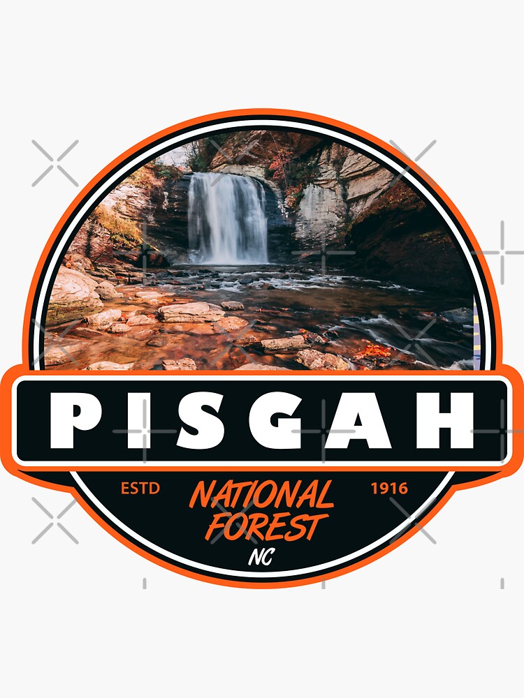 "Pisgah National Forest North Carolina Emblem" Sticker for Sale by