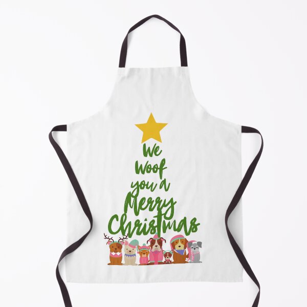 Item preview, We woof a merry christmas. Festive Dog. Christmas Dog. designed and sold by Doggymadness.