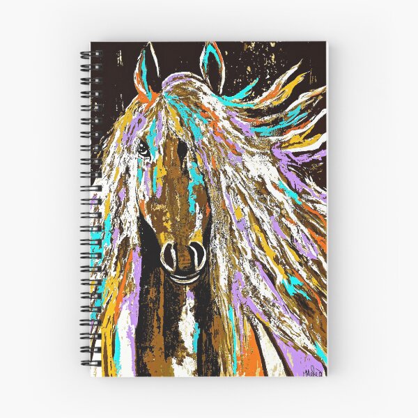 Item preview, Horse Abstract Brown Blue Gold  designed and sold by Overthetopsm.