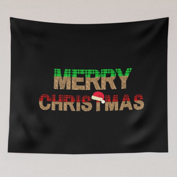 Item preview,   Leopard  Red Plaid  Merry Christmas  designed and sold by DeeCeeFashion.