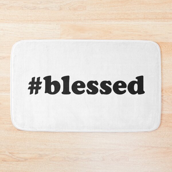 Item preview, #blessed Words To Live By Bold Typography Quote designed and sold by DigitalPie.
